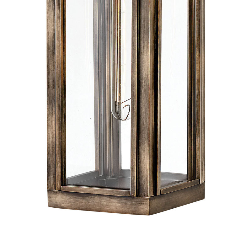 Sag Harbor Single Light Outdoor Wall Mount Lantern - Bulb Included, 21.25" H x 5.5" W x 7.5" D, Burnished Bronze