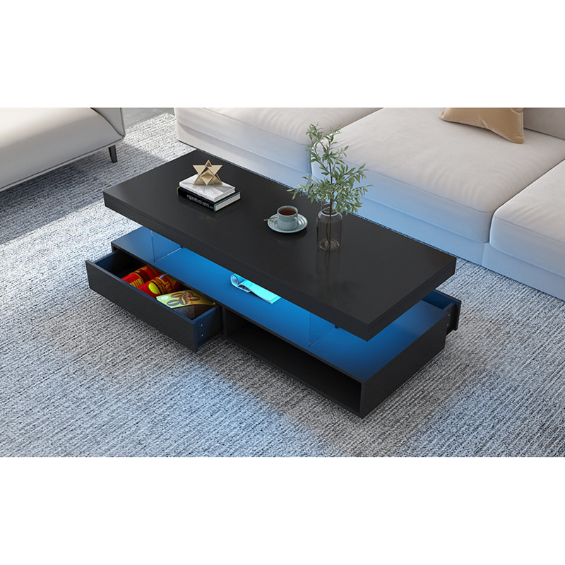 Table basse avec rangement VIBE Haus, Noir