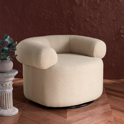 Chiril Upholstered Swivel Barrel Chair