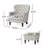 Michaelson Upholstered Armchair with Ottoman-1086553937