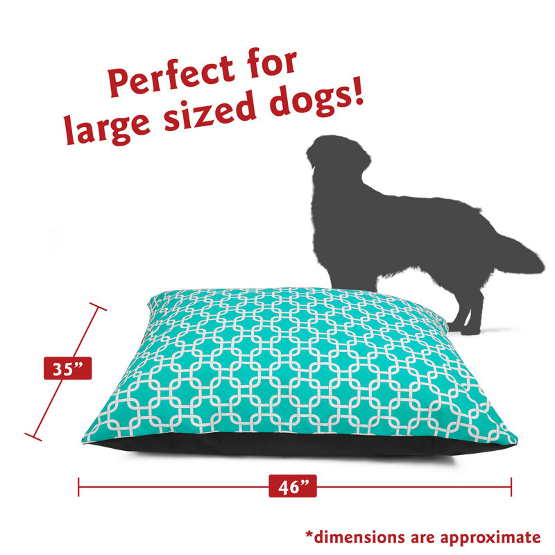 Coussin Super Value, Bleu sarcelle, Grand (l 46 po x P 35 po x H 7 po)