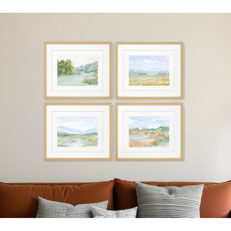 Aquarelle encadrée