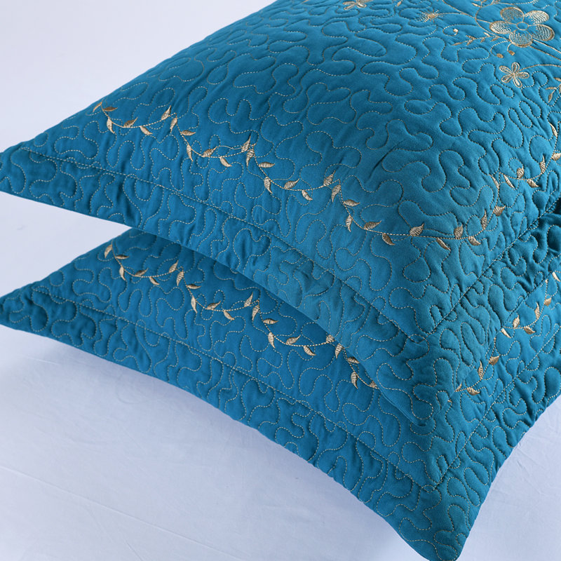 Polyester Bedding Set, King, White/Purple