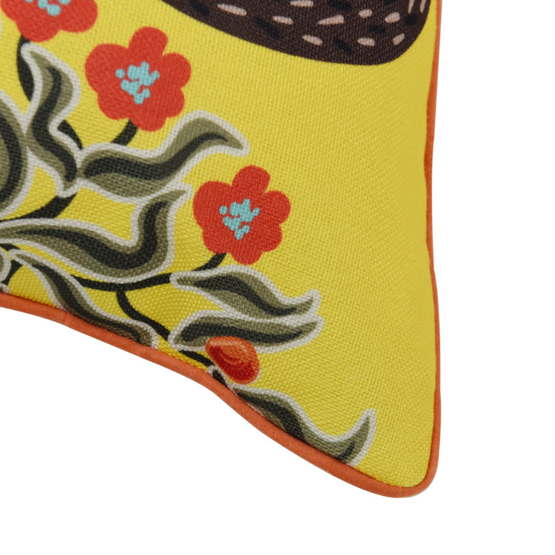 Coussin Maharaja, Jaune