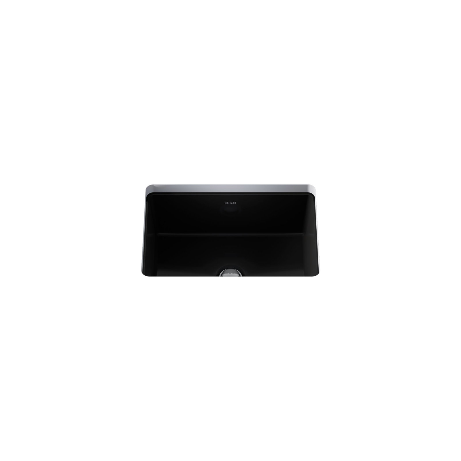 Verticyl Rectangular Undermount Sink, Black