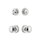 Nostalgic Warehouse Classic Rosette Entry Set with New York Knob