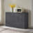 54.7''W Modern Fluted Sideboard Buffet Cabinet  Storage Cabinet with Adjustable Shelves, Credenza Console Table for Dining Room, Living Room, Entryway-14616921-25929584