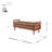 Burtie Faux Leather Upholstered Bench