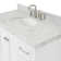 Cambridge 42'' Single Bathroom Vanity with Carrara Marble Top