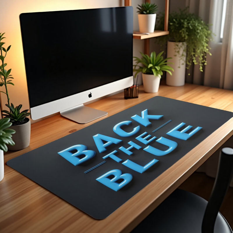 Polyester Desk Pad, 31.5x15.5