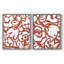 Impression encadrée florale rouge I-Premium - prête à être accrochée - aucun clou requis - aucun clou requis-2039060072-2039060069