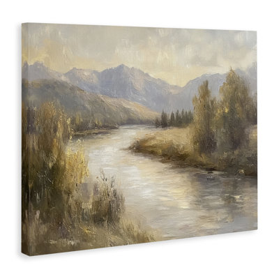 «Flowing River & Distant Mountains», conception par Petal Prints Design