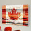 « canadian leaf » par parvez taj,, reproduction d’art sur bois blanc-15844922