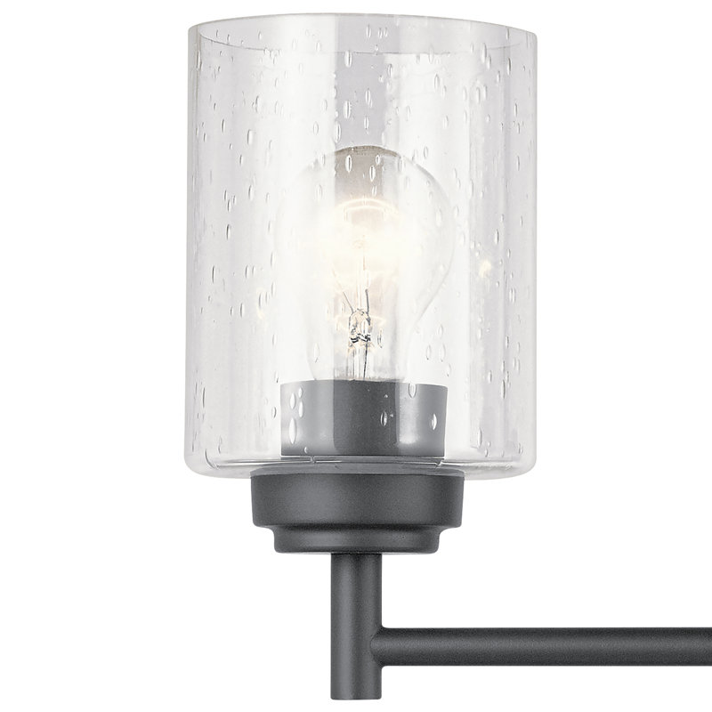 Éclairage pour meuble-lavabo à 3 lumières Winslow, Noir satiné