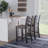 Teo Acacia Solid Wood Counter Stool with Solid Wood Frame-2087216945