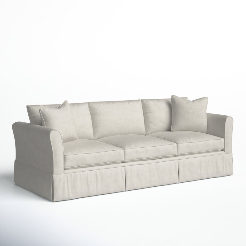 Shelby 82'' Upholstered Sofa, Conversation Pearl Basketweave