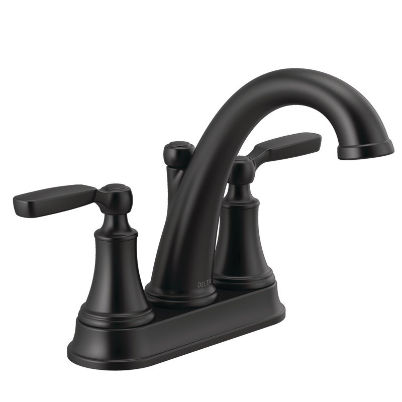 Centerset Bathroom Faucet with Drain Assembly