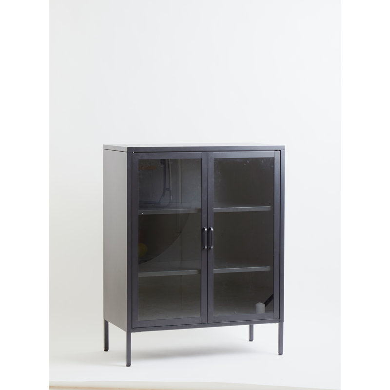 Juwaun 2 -Door 2 -Shelf, Grey