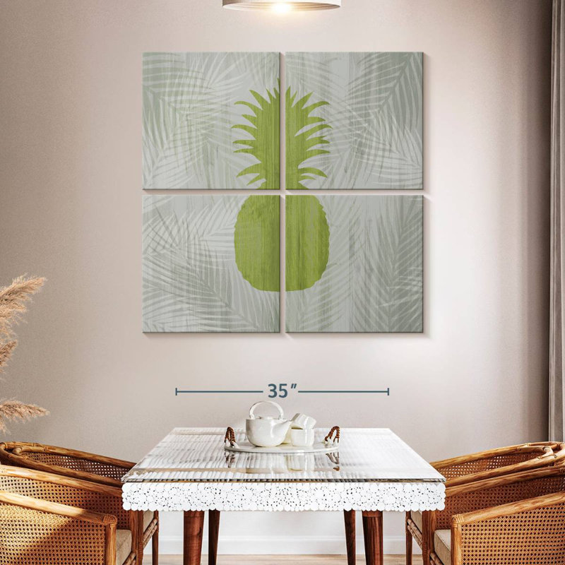 Yarlin Green Pineapple, 45" H x 45" W