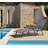 Flarrie Outdoor Rust-Resistant Metal Chaise Lounge-551173023