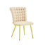 Chaise ergonomique en velours capitonné Bubble