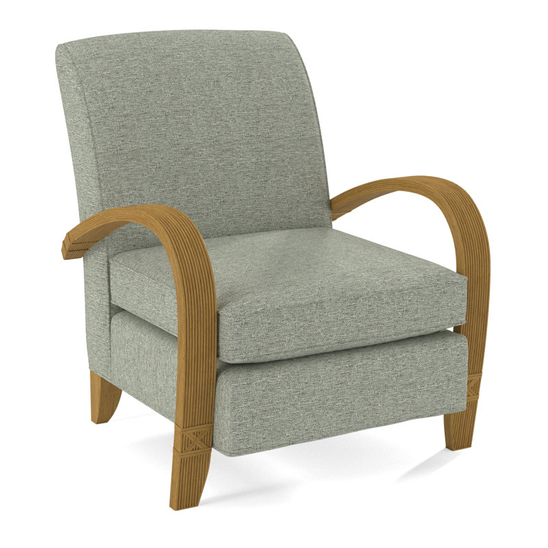 Vero Armchair, Honey, White Performance Fabric; 0851-94