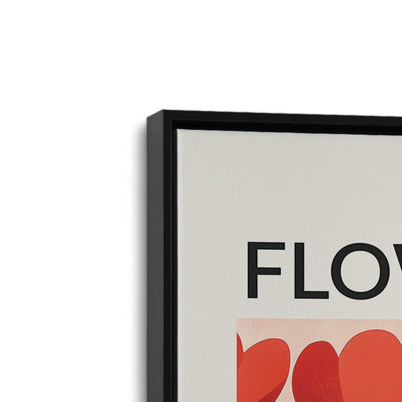 Amsterdam Flower Market I, Cadre flottant noir satiné, H 30,75 po x l 20,75 po