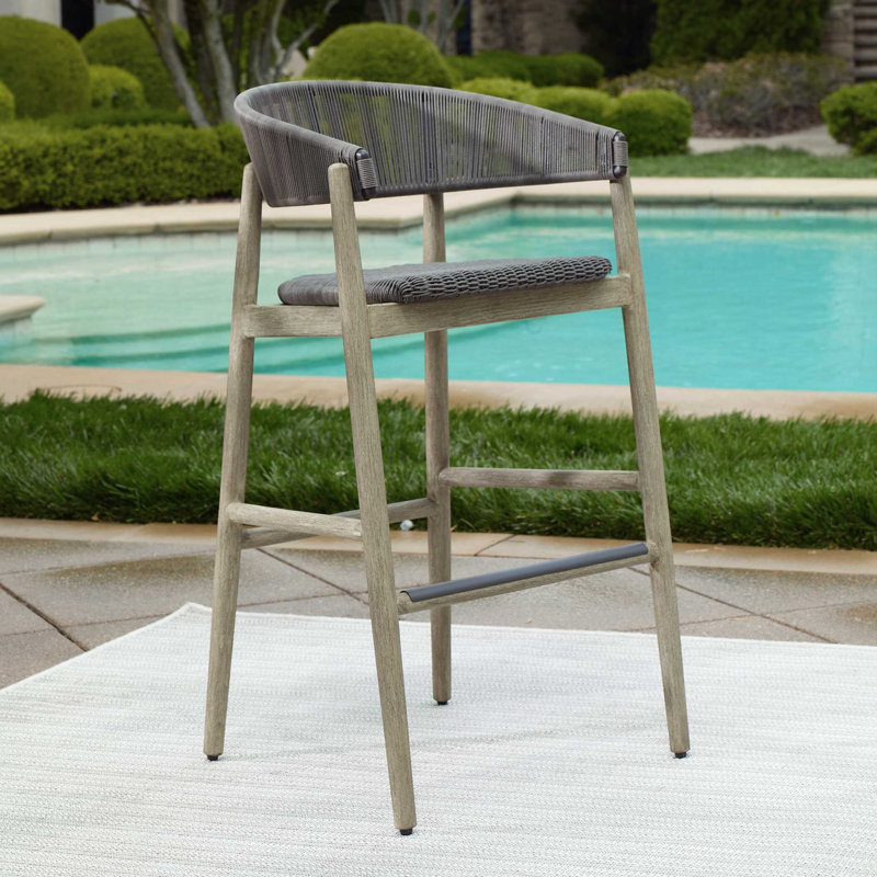 Tabouret de bar d'extérieur Aundrea, 30.5"