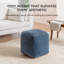 Repose-pieds rembourré 20 "bleu minuit Marta-117292722
