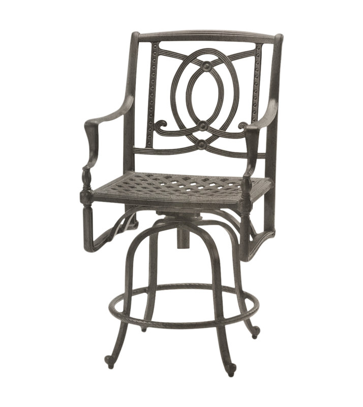 Bel Air 29" Swivel Patio Bar Stool, Shade, 24"