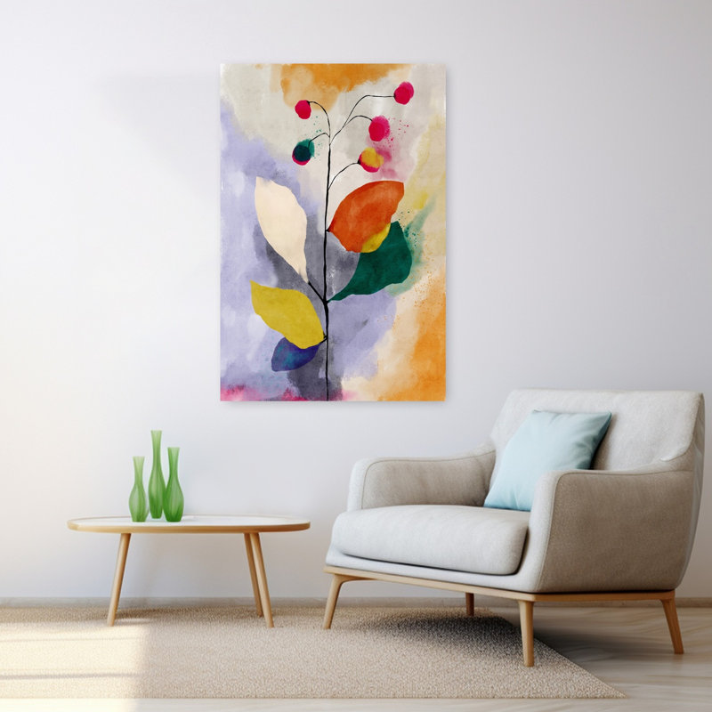 Art contemporain contemporain abstrait, H 48 po x l 32 po