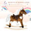Chaise de cheval à bascule en métal Qab Kids