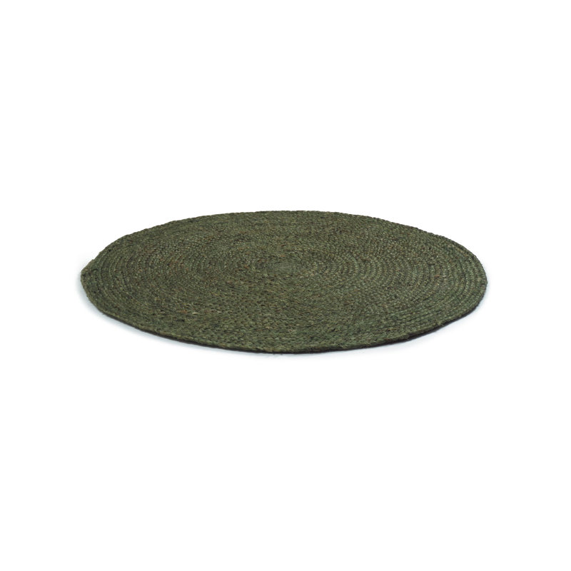 Handmade Round Natural Jute Braided Area Rug