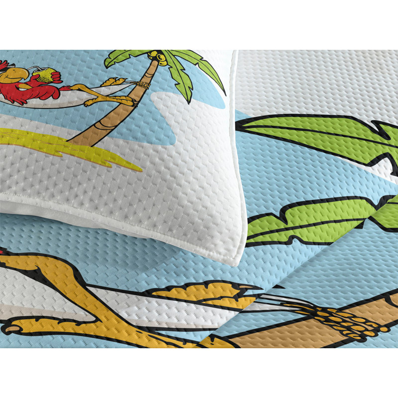Island Polyester Coverlet, King Bedspread + 2 Shams