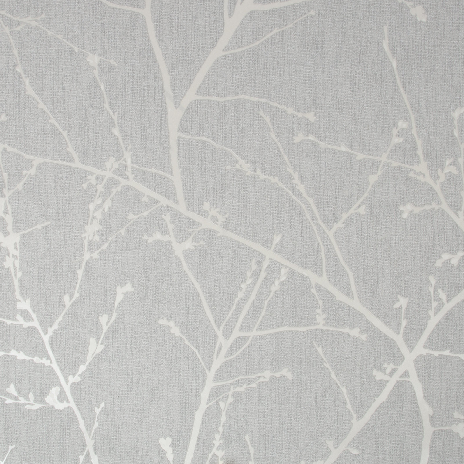 Innocence Modern Floral Wallpaper, Gray