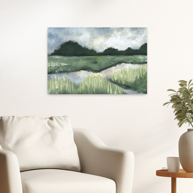 Solitude, paysage abstrait contemporain, art naturel, H 24 po x l 16 po