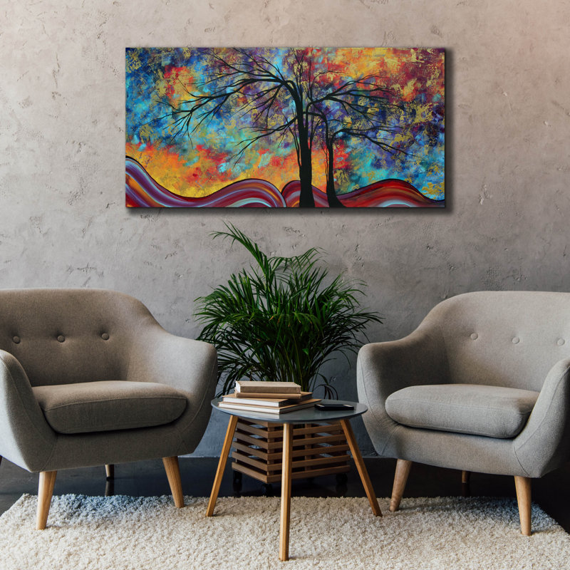 «Red Insel Studio» par Megan Duncanson, art mural sur toile, H 30 po x l 60 po