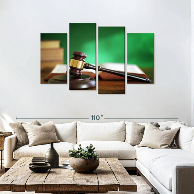 Alcaraz Legal Justice, 48" H x 75" W