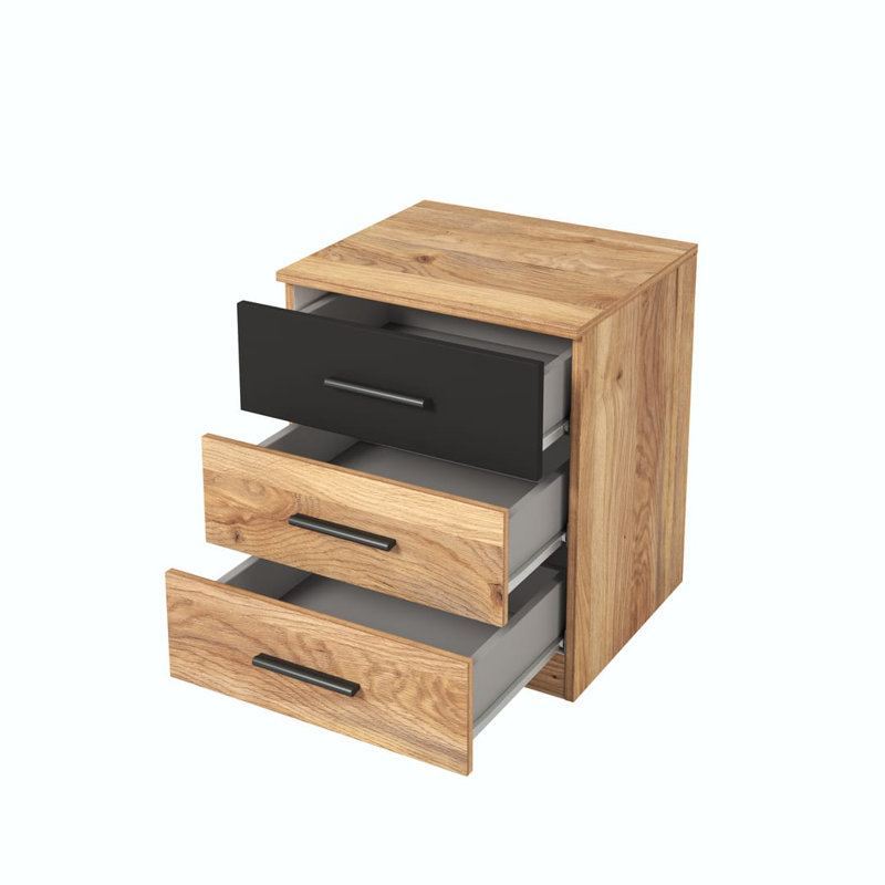 Blaikley 46cm W Manufactured Wood Bedside Table