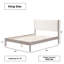 Structure de lit en bois massif Ardin avec tête de lit tapissier crème-677546139-672024918