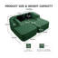 Canapé modulaire 77,2 po en tissu vert Teddy-1796726519