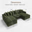 Canapé modulaire en velours côtelé Tolzmann-1248947024