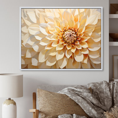 Minimalisme Dahlia - art mural Dahlia