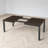 Extendable Dining Table, Removable Leaf, Rectangular Two-Tone Design, Turned Legs, Modern Farmhouse, Dining Room-132680427