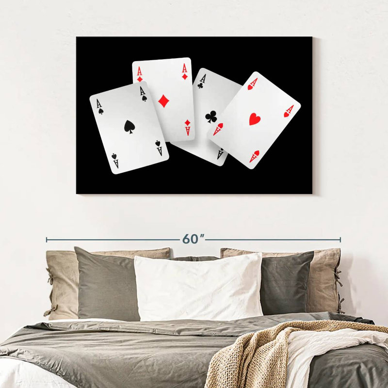  «Four Ace Card», H 32 po x l 48 po