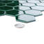 Metro Ion 2" Hex Emerald 11-1/8" x 12-5/8" Porcelain Mosaic Tile