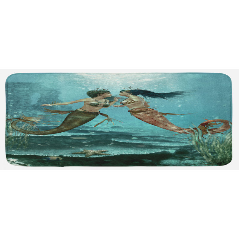 Coastal Synthetic Kitchen Mat