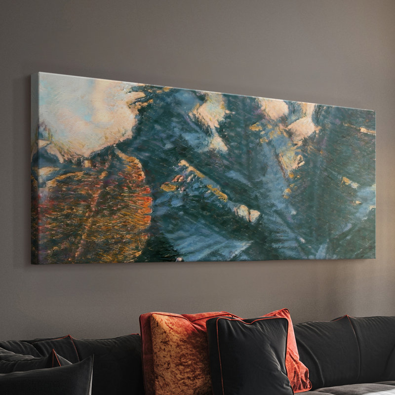 Cabana View Monet I- Gallery Wrapped Canvas -Ready to Hang, 12" H x 30" W