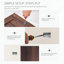 Tête de lit en bois grand format, tête de lit grand en bois de 64,4 po de largeur seulement, têtes de lit de style campagne moderne, panneau cannelé mural, têtes de lit à oreilles Boho, noyer-1329438082-1329438093