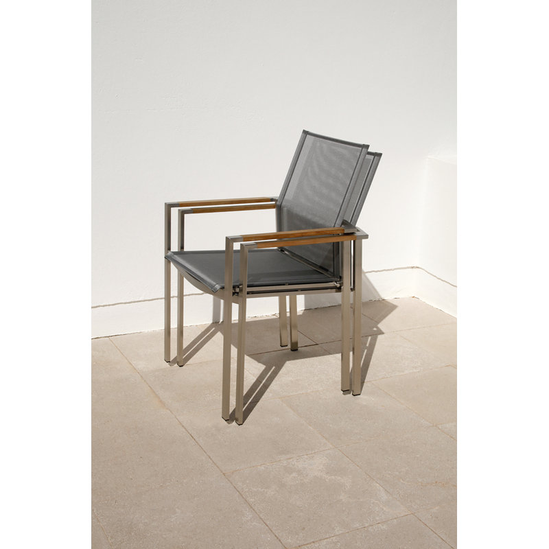 Mercury Dining Outdoor Lounge Chair, Platinum